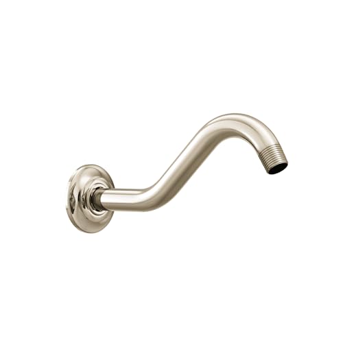 Moen Belfield Polished Nickel Shower Arm and Flange, 177171NL - image 1