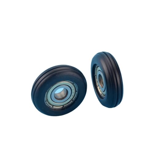 Roue 5x23x7mm en nylon avec roulement à billes rainuré pour guidage coulissant