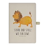 Mr. & Mrs. Panda DIN A5 Baumwoll Notizbuch Sternzeichen Löwe - Geschenk, Notizen, König der Tiere, Geburtstag August, Schreibbuch, Geschenk Juli, Tierkreiszeichen, Aszendent, Schreibheft, Skizzenbuch
