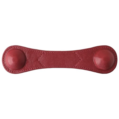 Image of KINIVA Leather Weighted Bookmarks Book Weight Page Holder for Reading,Book Open Holder for Kids Adult,Gifts for Reader (Red)