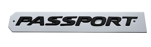 Image of 1x Passport Rear Emblem Car Letter Badge Logo Replacement for 19-23 Car Passport 08F20-TGS-100 (Glossy Black)