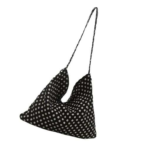 Elegant Canvas Shoulder Bag for Women and Girls Bows Handbag with Large Capacity Crossbody Bags for Work Or Leisure