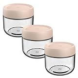 Eidoct Tarro de vidrio con tapa de rosca a prueba de fugas,