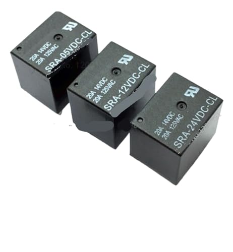 Relais 12V SRA-12VDC-CL DIP-5 pour circuit imprimé automobile et électronique T74 x5