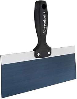 Amazon Basics 25.4 cm Blue Steel Tape Knife, with Solid Handle and Soft Grip