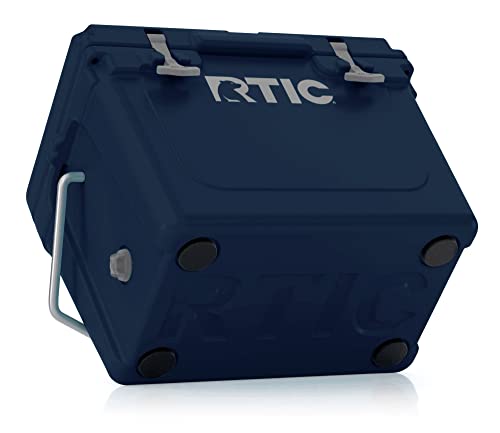 Rtic 20 Quart Hard Cooler Insulated Portable Ice Chest Box For Beach, Drink, Beverage, Camping, Picnic, Fishing, Boat, Barbecue, Navy #TOP5