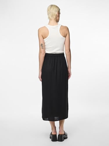 Jupe mi-longue PCPIA PIECES coupe fluide et taille haute