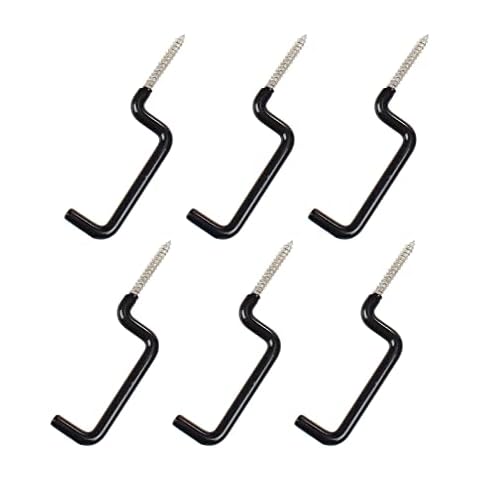 SHENG-RUI Archery Bow Hook Real Tree Stand Bow Hangers Bow Gear Holder Outdoor Hunting Accessory Black(6pcs/Pack Cover