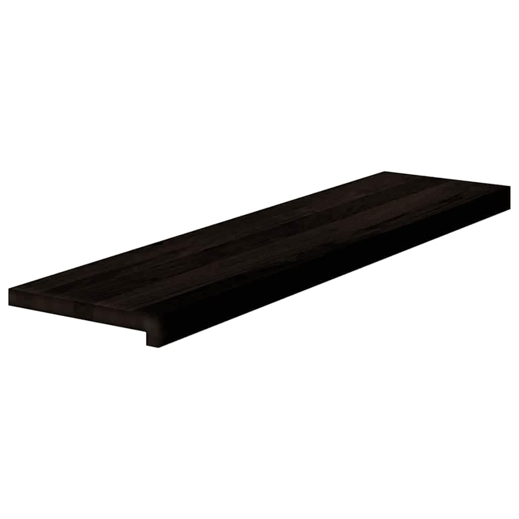 Stopnie schodowe 16 szt. Brązowo-czarny 100x25x2 cm lity dąb