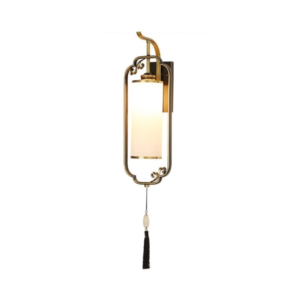 birene Wall Lamp New Chinese All Copper Wall Lamp, Living Room, Background Wall, Corridor, Bedroom, Bedside Zen Wall Lamp