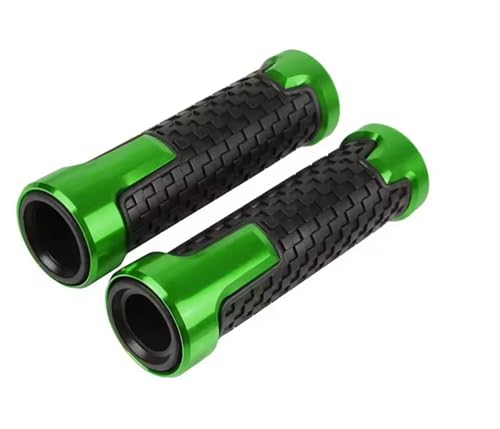Poignées guidon moto d'accélérateur anti-glisse vert pour Yamaha FZ16 FZ6 Fazer