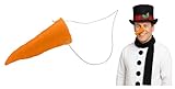 Nicky Bigs Novelties Adult Snowman Orange Carrot Nose 4.25″ Latex Costume F/X Appliance Prop with Breathable Holes Elastic Strap Winter Holiday Cosplay Accessory