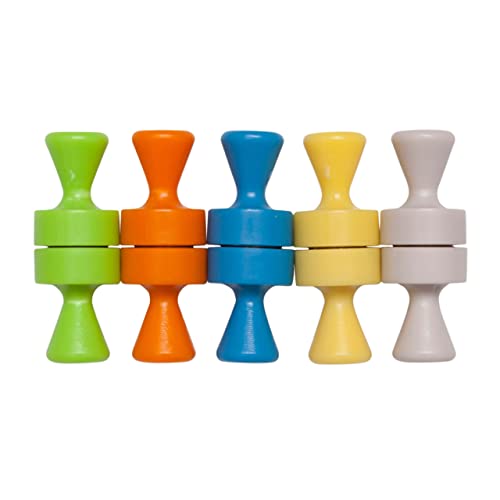 Imán cónico de neodimio MAUL de 12 mm multicolor para organizar tu oficina y tablero de notas