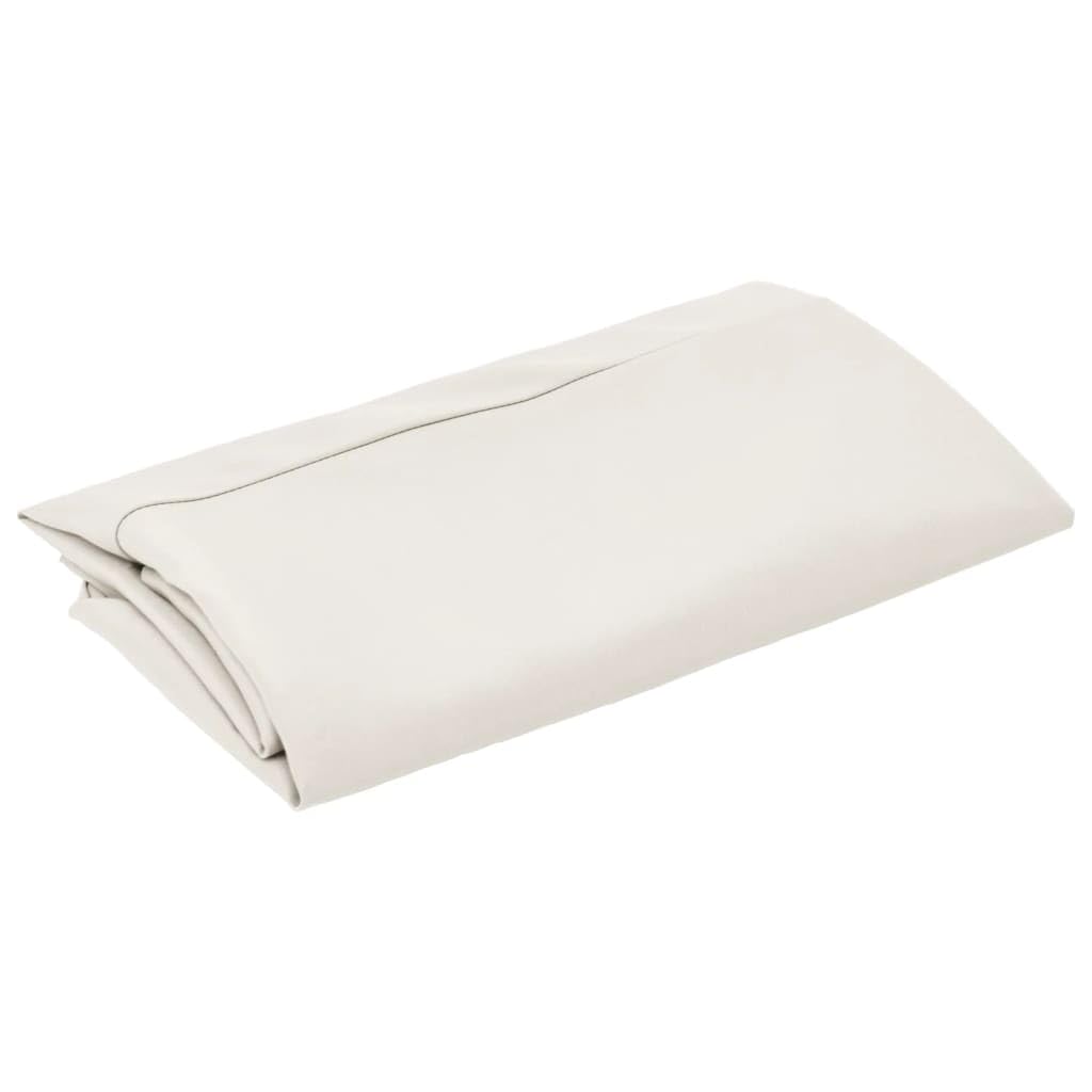 Tomostar Toile de Remplacement Parasol Déporté, Toile de Rechange Auvent de Remplacement Parasol Extérieur Blanc Sable 350 cm