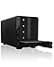 ICY BOX Boîtier pour Disque Dur 5 Baies pour disques durs 3,5 Pouces, commutable Individuellement, sans Support, USB 3.1 Gen2 (USB-C, USB-A), Ventilateur, Aluminium, Noir IB-3805-C31