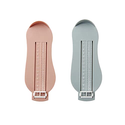 HOTMNTY d'Instrument de Mesure de Pied,Jauge Infantile Pied,Pedimetre Enfants,Pointure Chaussure Mesurer Pied Dispositif de Mesure Pédimètres pour Déterminer la Longueur du Pied 6-20cm,Bleu,Rose Cover