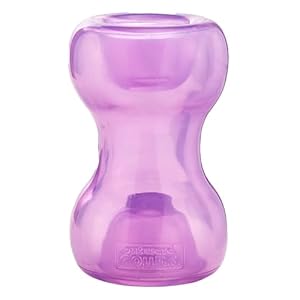 Outward hound by planet dog double snoop interactive treat stuffer durable dog toy dog treat toy purple  urban country home decor