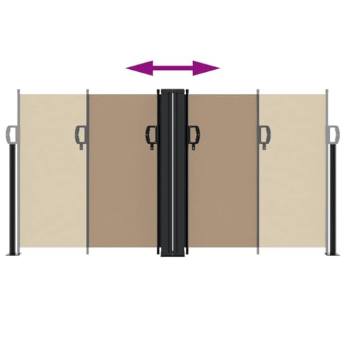 Paravent rétractable haut de gamme | Store latéral extensible de 120 cm