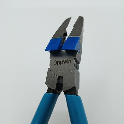 Image of Panel Clip Pliers, Multipurpose Diagonal Cutting Pliers with Stainless Steel Blades and Rubber Handles, Fastener Removal Tool for Car Door Panel Clips and Plastic Rivets