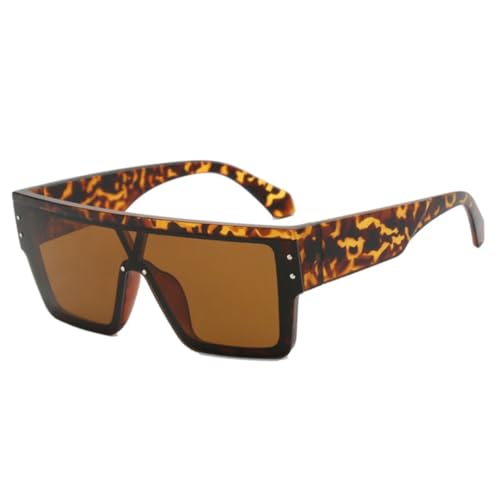 Lunettes de soleil grande monture rivets vintage pour une protection solaire totale