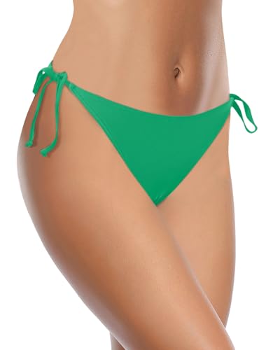 Image of Holipick Bikini Bottoms for Women String Bathing Suit Bottom with Moderate Coverage Low Waist Swim Bottom