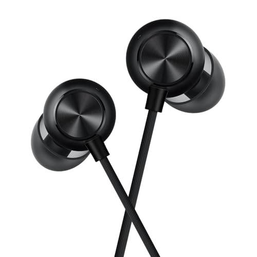 Image of Buds 2 Neo Bass Wired Earphones with Mic | for Realme 2 | 3.5mm Audio Jack -(Black)