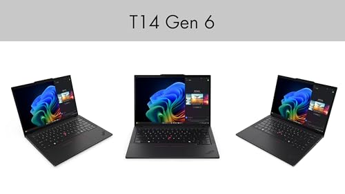 Image of Lenovo ThinkPad T14 Business Laptop 14.0 inch Touchscreen IPS WUXGA Display (Intel Ultra 7-255U, 16GB DDR5, 1TB PCIe SSD, Intel Graphics, Backlit KB, Fingerprint, Win 11 Home) w /DKZ USB Port Expander