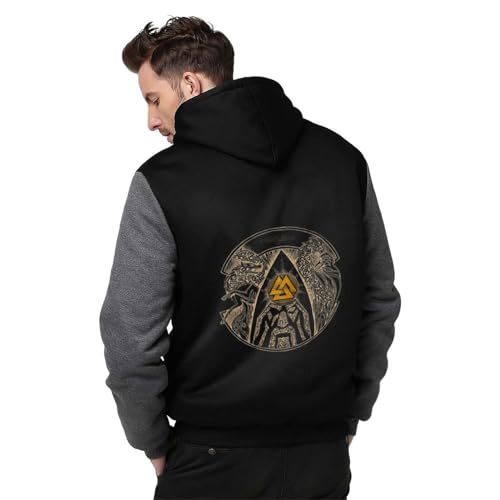 Manteau Décontracté Viking Valknut avec Impression 3D Premium