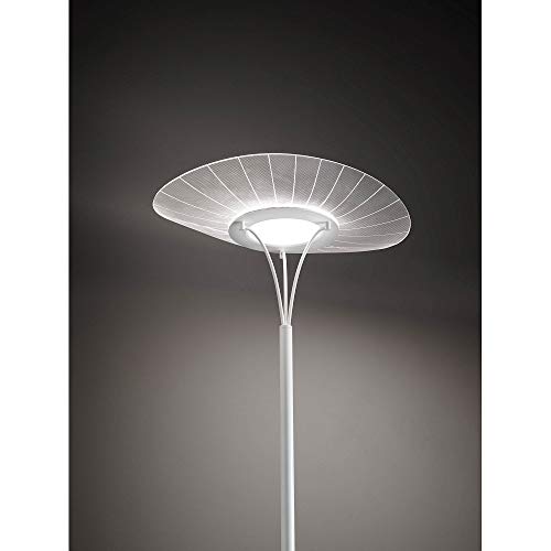 Lámpara de pie LED Fabas Luce Vela de cristal blanco para iluminación de diseño moderno 3