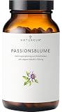 Naturkur® Passionsblume 550mg (1100mg Tag) - 240 Kapseln im Apothekerglas - vegan, ohne Zusatzstoffe, hergestellt in Unterfranken