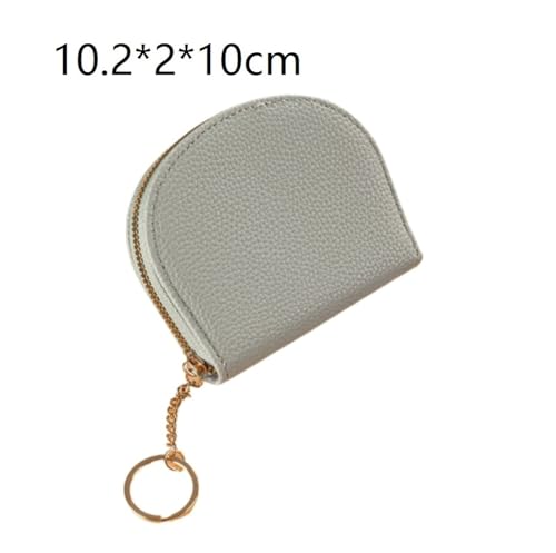 Fashionable And Simple Semi-circular Accordion Card Holder With Multiple Card Slots And Coin Purse(Lightgreen)2