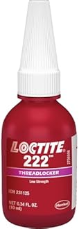 Loctite 21463 Purple 222 Low Strength Threadlocker, 10 mL Bottle