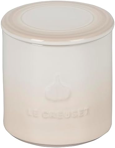 Le Creuset Stoneware Garlic Keeper, 14 oz., Meringue