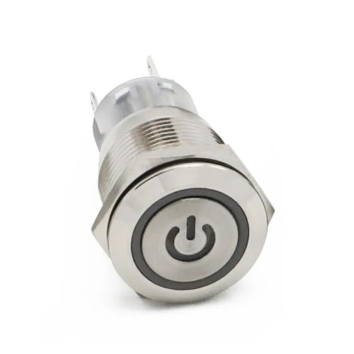 Bouton interrupteur 19mm étanche pour commande de démarrage et alimentation