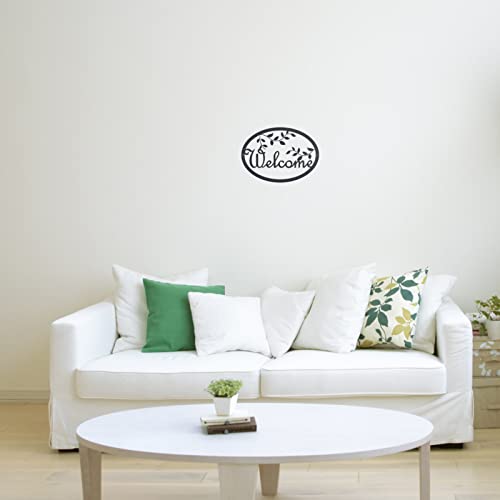 Metal Welcome Sign For Front Door - Black Wall Decor - Indoor Outdoor Home Decor Perfect For Front Porch, Living Room, And Kitchen£¬Outside Decorative Signs For Farmhouse #TOP3