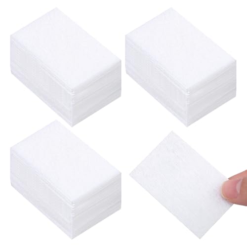 Lanjue 1000 Pcs Lint Free Wipes for Nails Lint-Free Nail Wipe Pads Nail Polish Cleaning Remover Wipes for Nail Eyelash Lip White