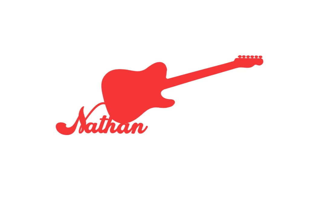 Personalised Guitar Card Cake Topper, Birthday, Celebration, Instrument, Handmade
