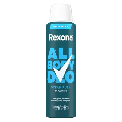 Rexona All Body, Desodorante Corporal Aerossol, Para o Corpo Todo, Ocean Rush 150ml