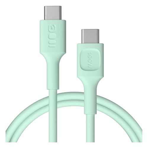 Green Cell PowerFlex Cavo USB-C 1,2m PD 100W Menta