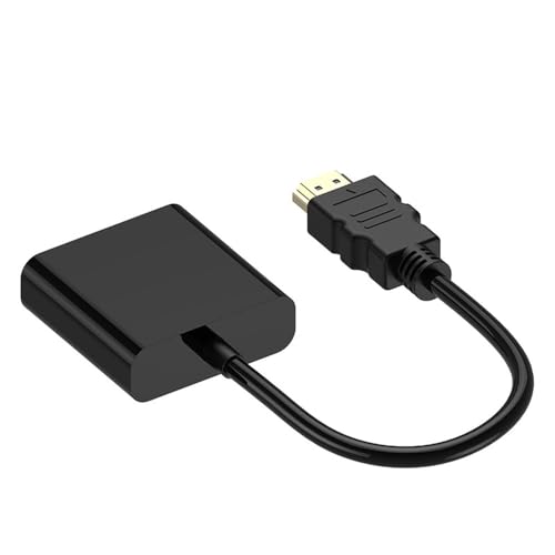 Cable de conversión HDMI a VGA 20 cm negro miniatura 2