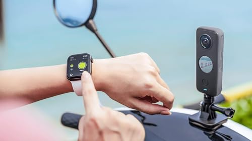 Image of insta360 ONE X2 360 Degree Waterproof Action Camera,5.7k 360 Capture| FlowState Stabilization| Ultra Bright Screen |Touch Screen |AI Editing|Live Streaming, Webcam|Voice Control | Optical Zoom, Black