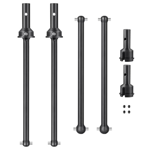 SWX 4PCS Front & Rear Drive Shaft Harden Steel Compelet RC Front Rear CVD Driveshaft Compatible with Arrma 1/7 Mojave 6S EXB Felony Infraction RC Truck Car Upgrades Part