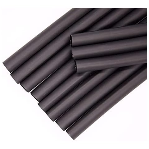 20 Ft 1/2" (Diameter) Dual Wall Black Heat Shrink Tubing 3:1, Each 1 Ft Long, 20 PCS No Wrinkle Electrical Shrink Tube for Wires,Marine Grade Shrink Tube with Adhesive Lined Waterproof Cover