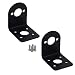 LINSYRC 2-Pack RC Motor Base Metal L-Shape Motor Mounting Holder Fixed Seat Bracket for 380 390 Motors (for 380 Motors)