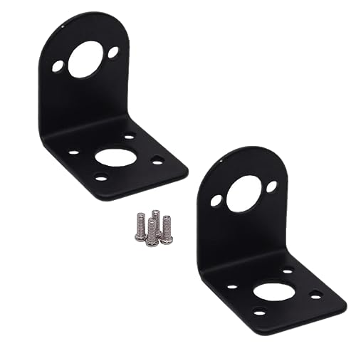 LINSYRC 2-Pack RC Motor Base Metal L-Shape Motor Mounting Holder Fixed Seat Bracket for 380 390...
