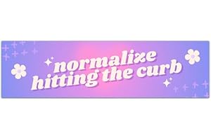 Normalize Hitting the Curb Bumper Sticker