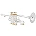 AUROSUS piccolo trumpet cp-901s bb/a tuning 4 valve silver plated with case silver plated piccolo trumpet for intermediate and high school musicians with stainless steel valves