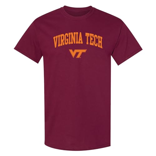 UGP Campus Apparel AS03 - Virginia Tech Hokies Arch Logo T Shirt - Large - Maroon