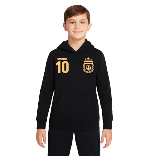 Image of Icon Sports Officially Licensed Argentine Football Association Lionel Messi Pullover Hoodie - Unisex Kids