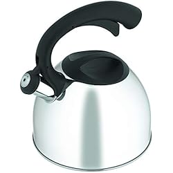 Dispensador De Agua Avanti Avanti Asola - Hervidor silbante de acero inoxidable, 2,5 L, color plateado